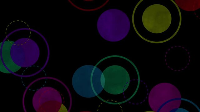 particle slowly rising shape watercolor bubble loop background