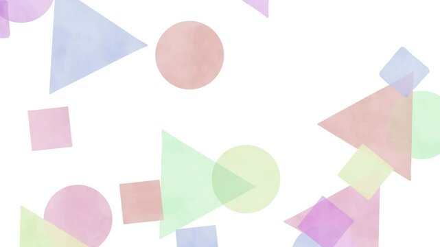 particle slowly rising shape watercolor bubble loop background