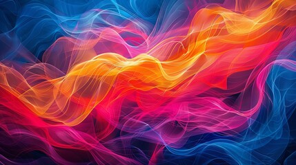 Obraz premium Vibrant abstract lines backdrop