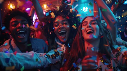 Fototapeta premium The joyful party celebration