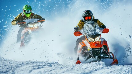 Motorcycle, desert, and moto sport below with men on hill racing, traveling, and being adventurous. Dubai bikers' extreme workout and motorbike challenge with driving exercise and training