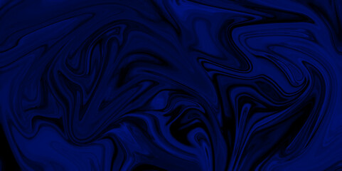 Abstract black silk background. Marble liquid ink texture. Fluid art. Abstract paint background. blue marble pattern of the blend of Acrylic painting with gray shiny gradient Design Projects and Text.