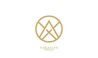 AX, XA, A, X, Abstract Letters Logo Monogram