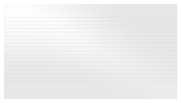 PNG Blank lined index card illustration