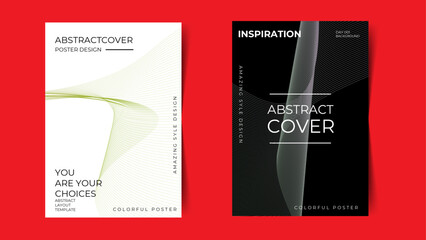 Modern gradient poster background vector set. Minimalist style cover template with vibrant perspective 3d geometric prism shapes collection. card, brochure, social media, cover, banner, flyer