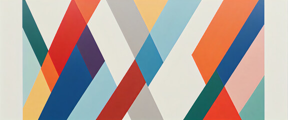 Obraz premium illustrazione con elementi geometrici a tema astratto contemporaneo