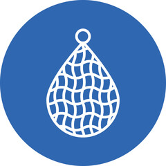 Gillnet line circle icon