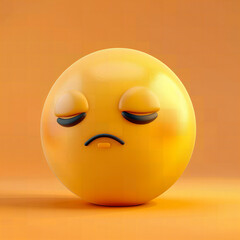 Fototapeta premium emoji sad emotion