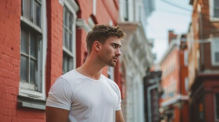 The man in casual outfit