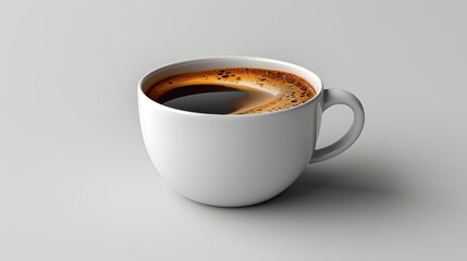 Medium Shot of White Coffee Cup