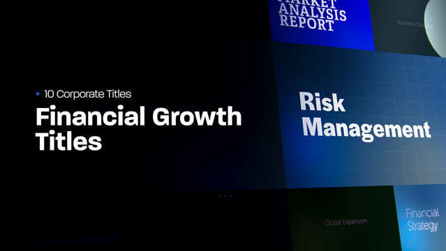 Financial Growth Titles | 10 Motion Titles with Control Panels