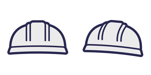 グレー,ヘルメットの帽子_セット