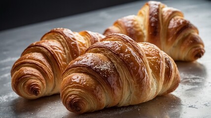 croissant on a white plate