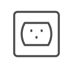 Electric and energy related icon outline and linear vector.	
