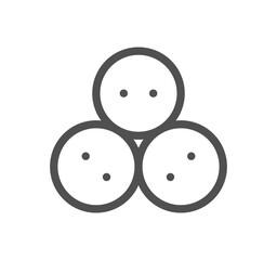 Electric and energy related icon outline and linear vector.	
