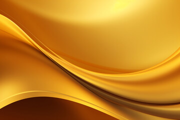 Golden wave liquid metal background.