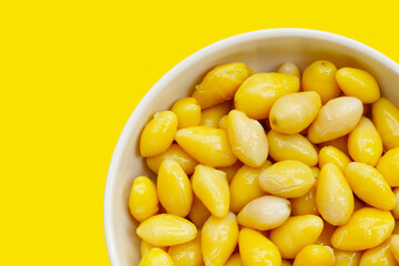 Boiled ginkgo nuts, ginkgo seeds