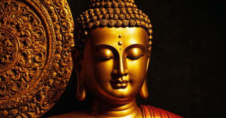 lord buddha mobile wallpaper in dark background