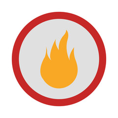 Fire icon flat icon