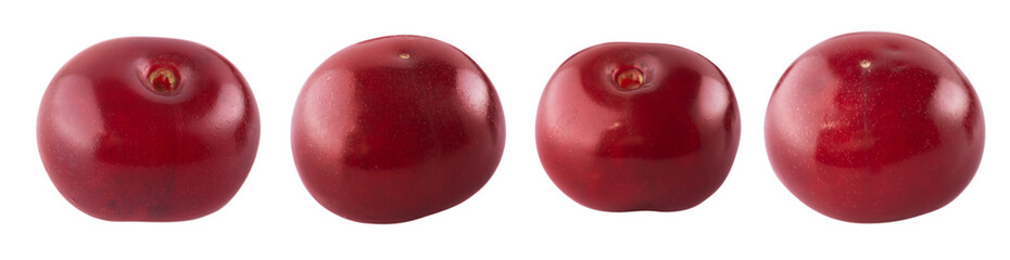 red cherry isolated on a white background