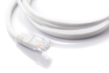 patch cords with RJ45 type that allows you to connect different devices to each other via a special cable twisted pair