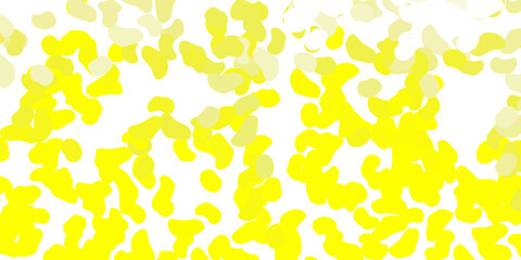 Light yellow vector background with random forms.