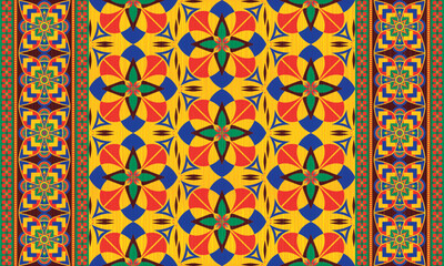 African ethnic native pattern.Traditional kente,ankara,kitenge,chitenge,capulana african wax print fabric pattern.Abstract vector motif pattern.For fabric,clothing,blanket,carpet,woven,wrap,decoration