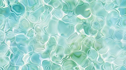 Fototapeta premium Soft green and white abstract pattern resembling rippling water. Dreamy, fluid design perfect for tranquil and nature-inspired backgrounds.
