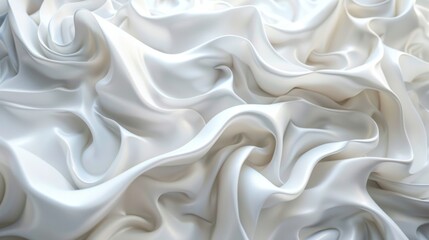 Fototapeta premium Abstract White Silk Drapery