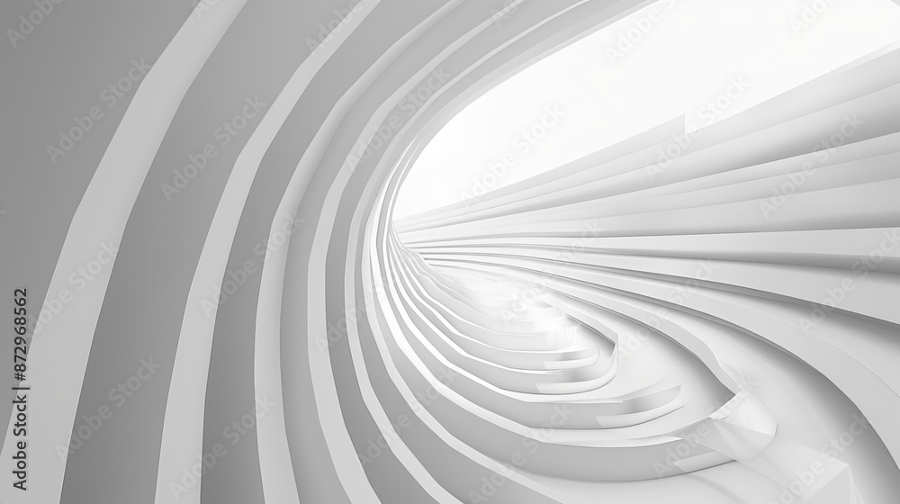 Canvas Prints create a symetrical abstract white lines website background with innovation theme