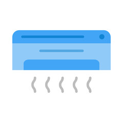 Air conditioner icon flat icon