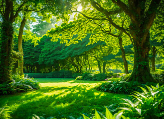 Fototapeta premium forest in the morning