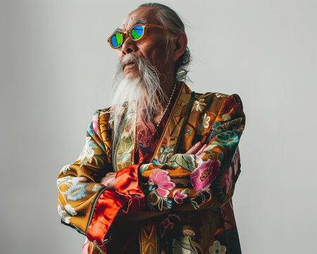 Asian Grandfather Ai Generated