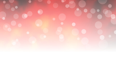 Dark Orange vector background with circles.