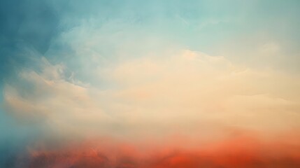 Naklejka premium Abstract Blue and Orange Sky Background.