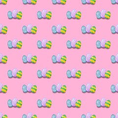 easter eggs seamless pattern