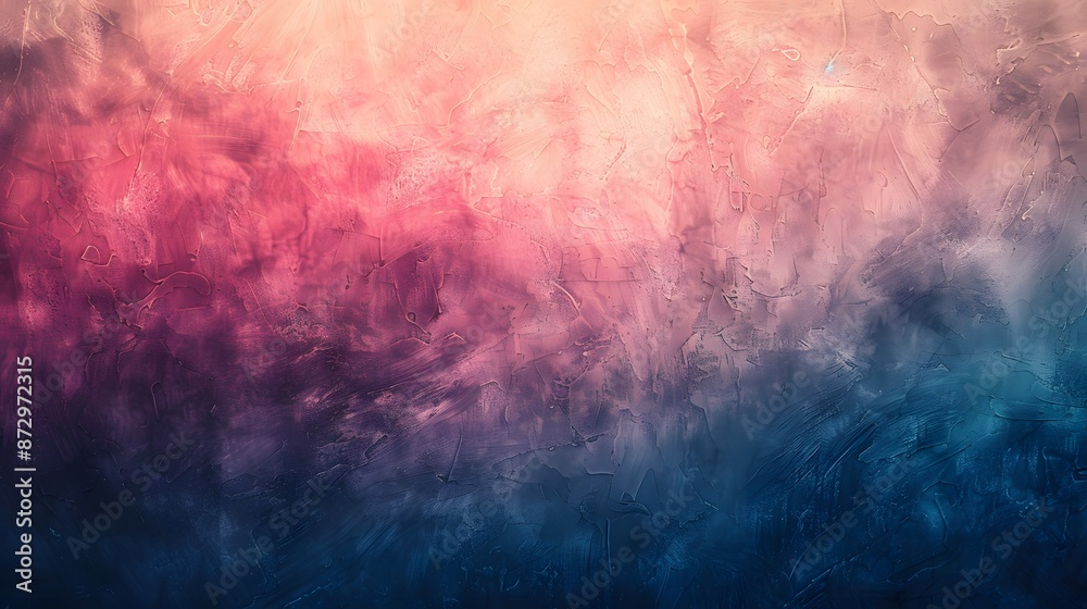 Wall mural Abstract Blue and Pink Textured Background.