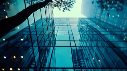 Business meeting in a modern office with diverse team members collaborating on financial strategies and market analysis