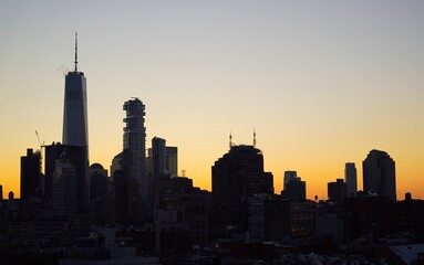 Obraz premium Sunset New York City