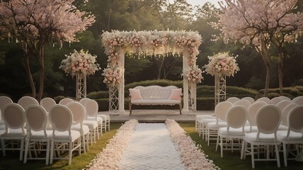 Obraz premium a high-definition photograph of the wedding scene