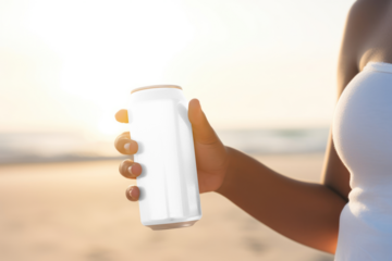 Soda can png transparent mockup, realistic product packaging