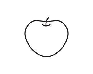 Apple icon vector symbol design illustration