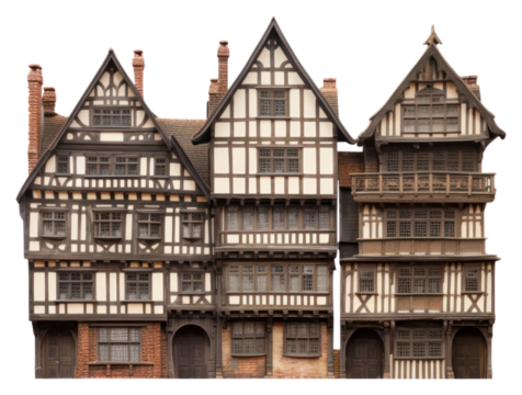 PNG  Tall tudor buildings architecture house city.