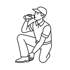 Golfer coloring pages for coloring book
