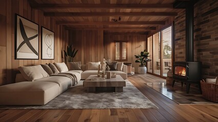 Living Room with Wood Floors