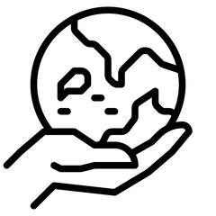 save world outline icon