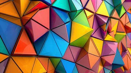 An abstract mosaic of shapes and colors, perfect for adding variety to digital and printed designs.
