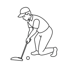 Golfer coloring pages for coloring book