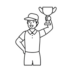 Golfer coloring pages for coloring book