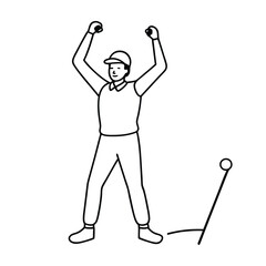 Golfer coloring pages for coloring book
